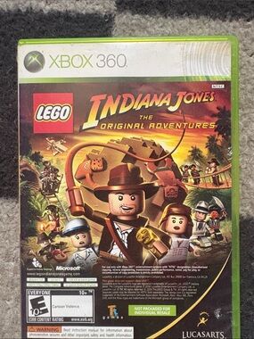 xbox 360 Indiana Jones and kung fu panda combo game